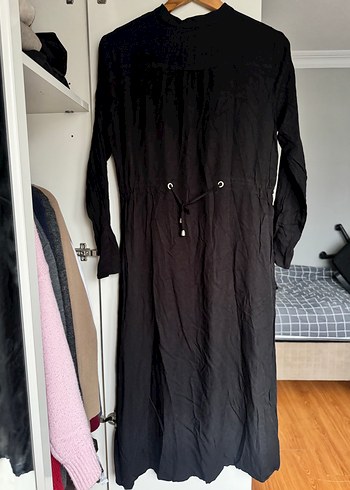 Siyah Tesettür Elbise - Görsel 3