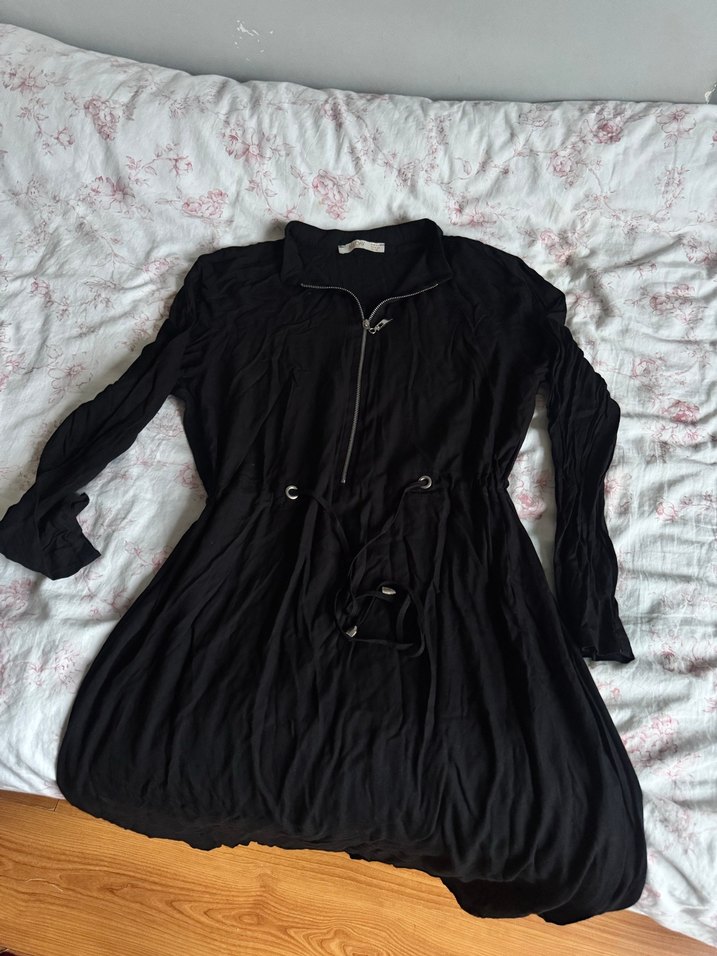 Siyah Tesettür Elbise - Görsel 5