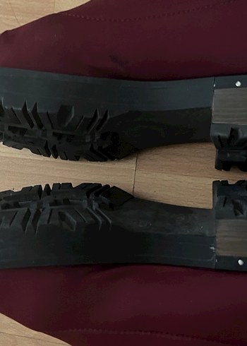 Bordo Rugan Uçlu Lastikli İnce Topuklu Bot - Görsel 4