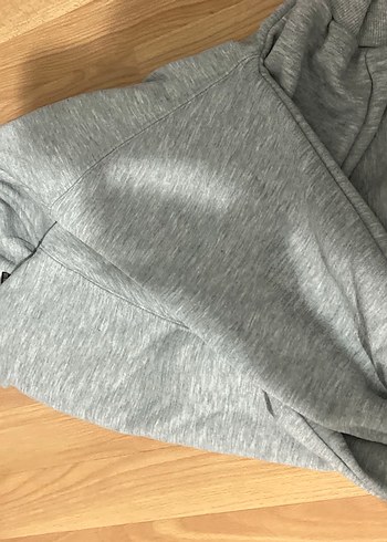 Kapüşonlu Harvard Baskılı Gri Kadın Kalın Sweatshirt Pull Bear - Görsel 6