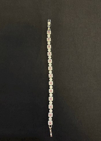 Pembe detay taşlı Baget kesim Kadın Bileklik - Görsel 2