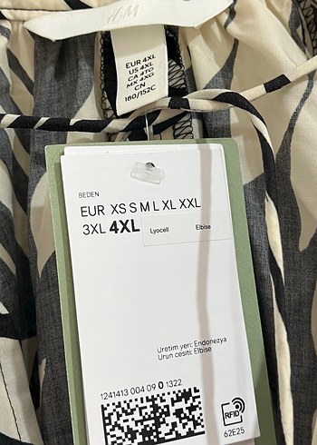 H&M Zebra Desenli Uzun Kumaş Tunik