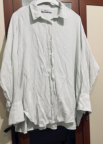 M / L - 38 / 40 Krem Kadın Gömlek