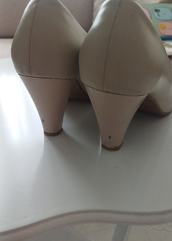 Bej Tokalı Kadın Topuklu Stiletto - Görsel 2