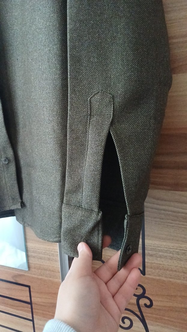 koyu yesil erkek gömlek - Görsel 3