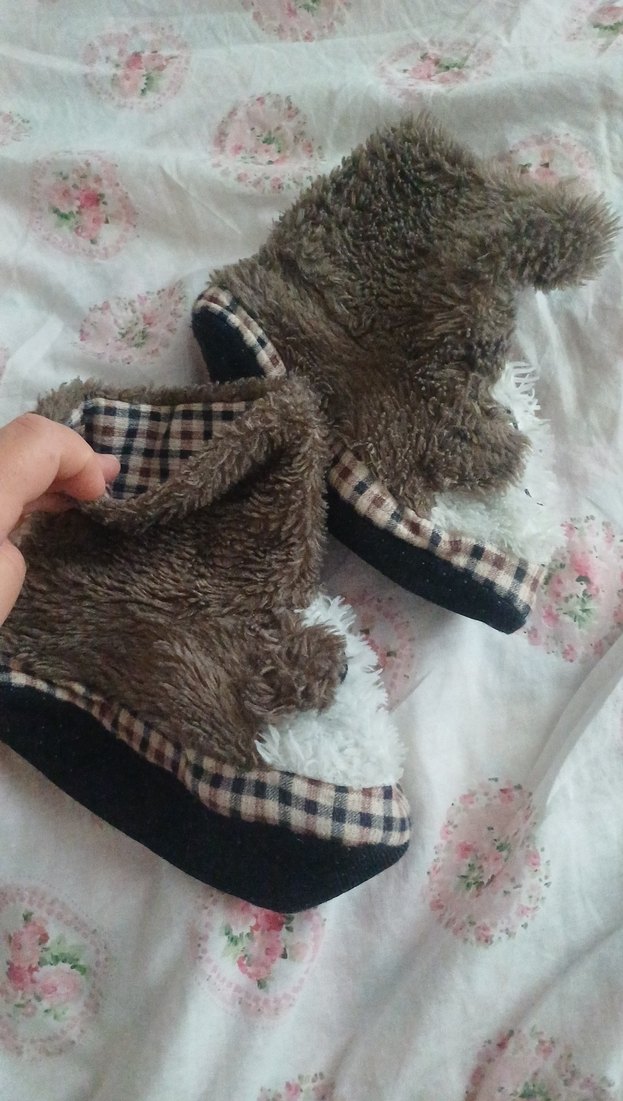 Kızlar için Bohem Tarzı Sıcak Kürklü Terlik - Görsel 2