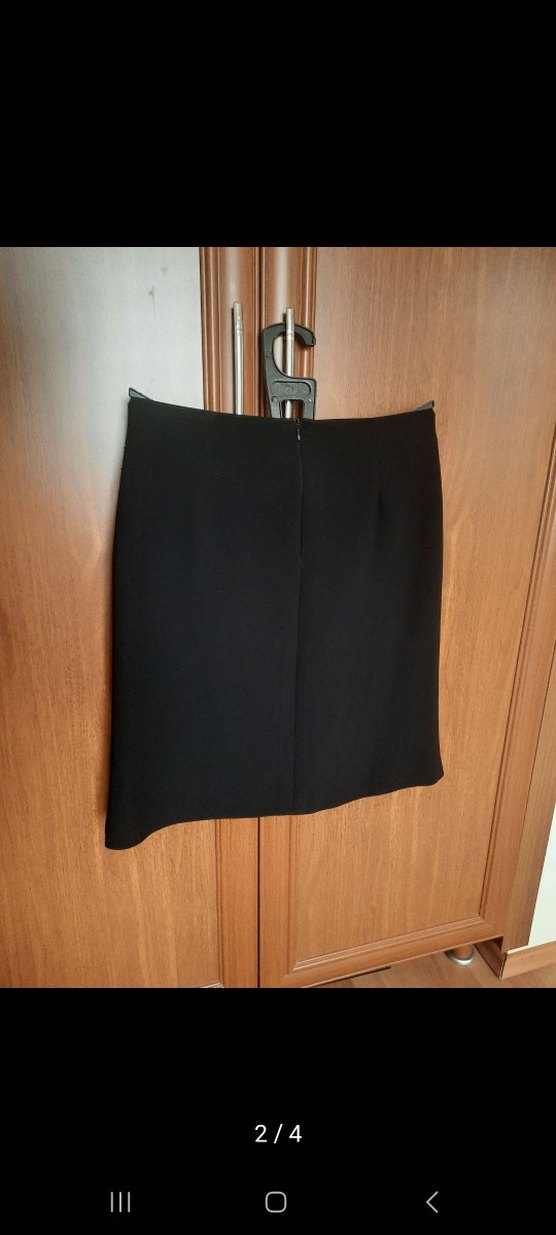 Boncuk İşlemeli Siyah Mini Hamile Eteği - Görsel 2