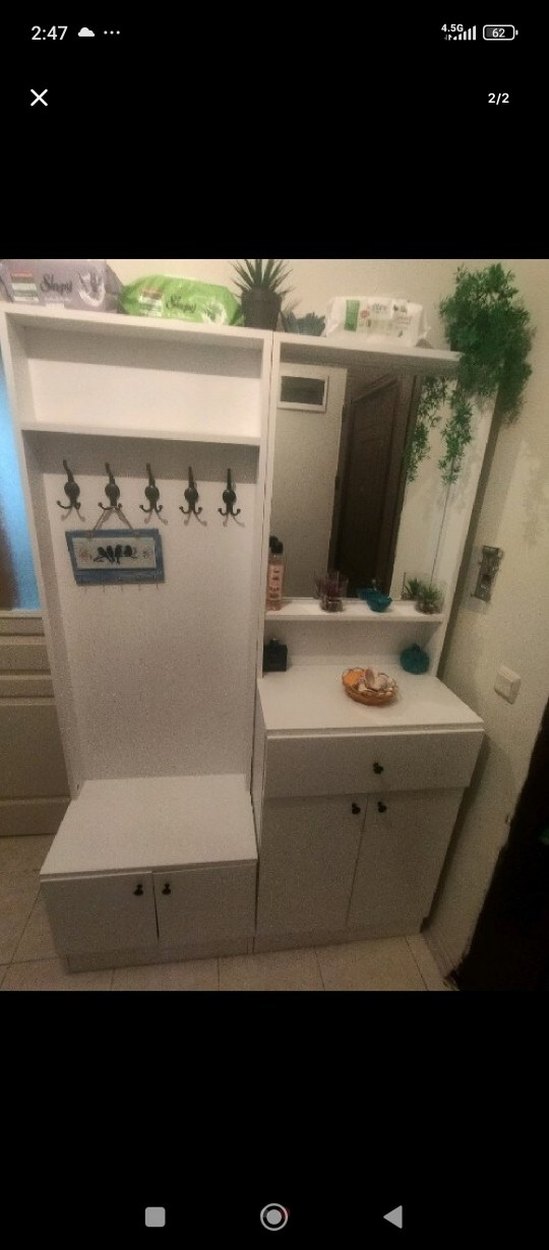 beyaz Çok Bölmeli Dolap Düzenleyici - Görsel 2