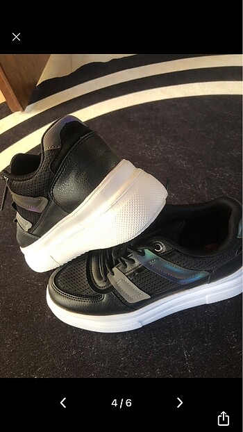 38 Beden siyah Renk Tabanlı sneaker