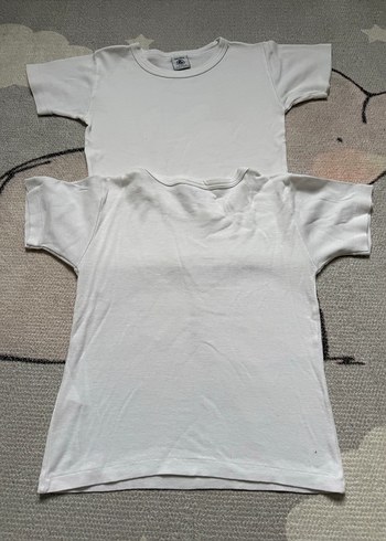 Petit Bateau Çocuk Beyaz Kısa Kollu Atlet 2'li Set - Görsel 4