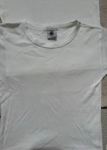 Petit Bateau Çocuk Beyaz Kısa Kollu Atlet 2'li Set - Görsel 2