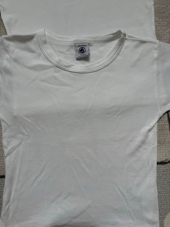 Petit Bateau Çocuk Beyaz Kısa Kollu Atlet 2'li Set - Görsel 2