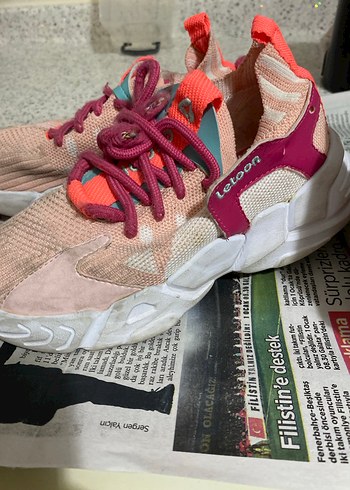 Pembe Bağcıklı çocuk Spor Ayakkabı - Görsel 3