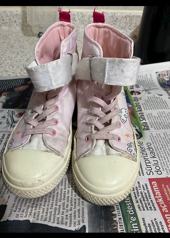 Kız Çocuk Pembe Unicorn Desenli Sneaker - Görsel 3