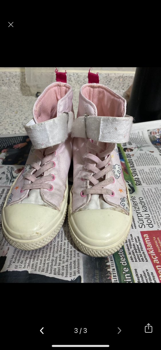 Kız Çocuk Pembe Unicorn Desenli Sneaker - Görsel 3