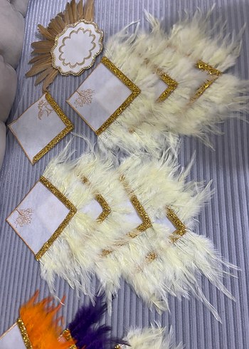 Nakışlı Çok Renkli kahve peçetelikleri - Görsel 3