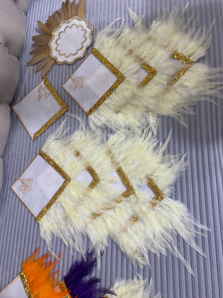 Nakışlı Çok Renkli kahve peçetelikleri - Görsel 3