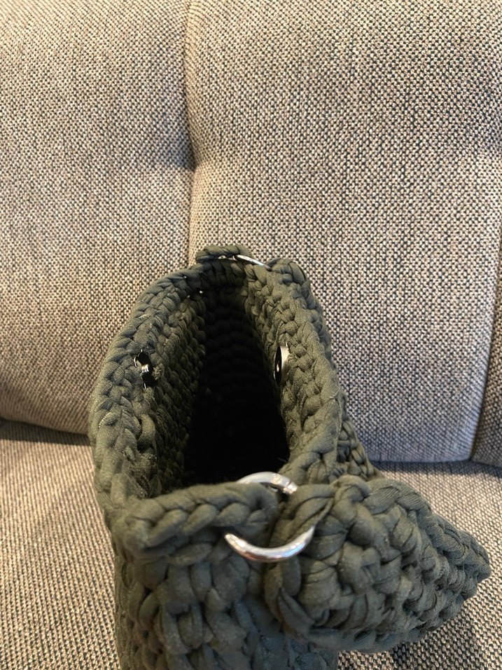 Yeşil Örgü Kadın Çanta - Görsel 3