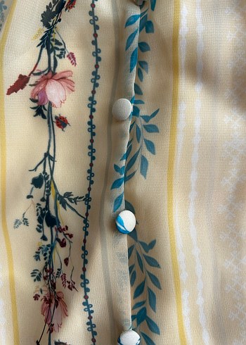 TRENDYOL MILLA meşhur Sarı Fırfırlı Elbise 36 38 uyumlu - Görsel 4