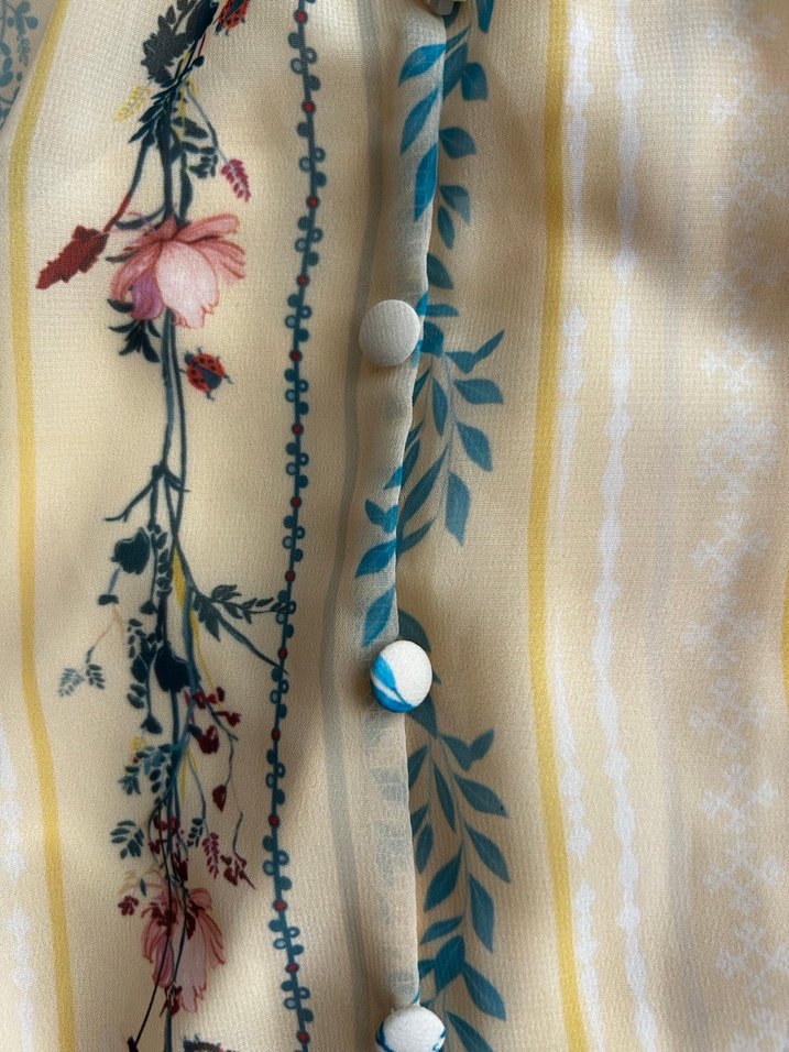 TRENDYOL MILLA meşhur Sarı Fırfırlı Elbise 36 38 uyumlu - Görsel 4