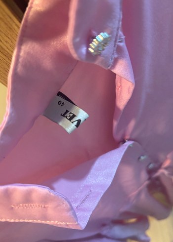 Diğer Düğmeli Pembe Mini Bohem Tunik