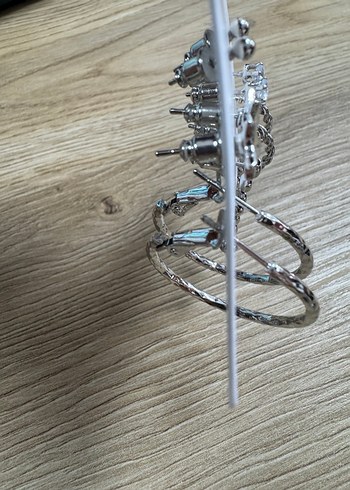 Accessorize Gri Mini Bohem Küpe Seti