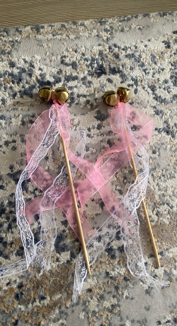 Dantel Detaylı Pembe Bohem Çanlı Aksesuar - Görsel 2