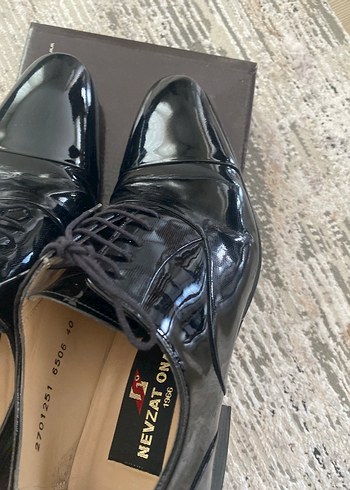 Siyah Parlak Erkek Klasik Ofis Ayakkabısı - Görsel 11