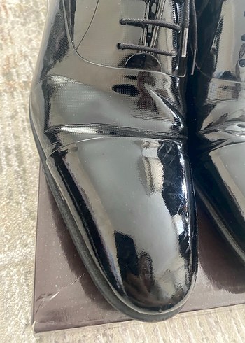 Siyah Parlak Erkek Klasik Ofis Ayakkabısı - Görsel 2