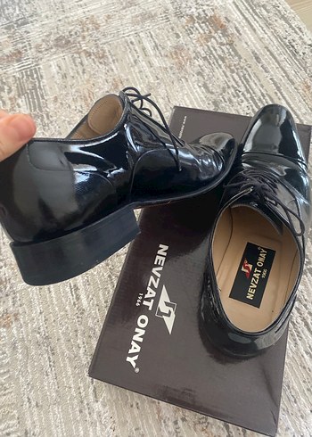 Siyah Parlak Erkek Klasik Ofis Ayakkabısı - Görsel 6