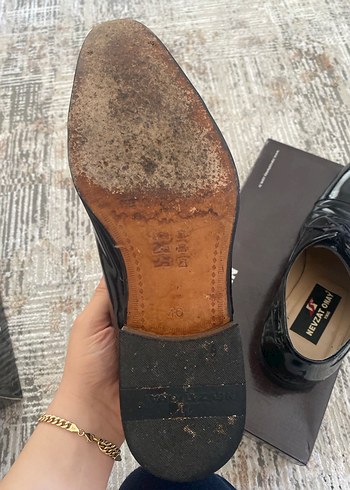 Siyah Parlak Erkek Klasik Ofis Ayakkabısı - Görsel 8