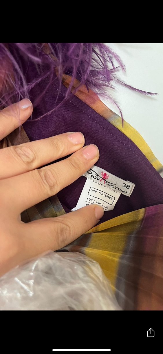 Renkli Piliseli Uzun Kayık Yaka Abiye Elbise - Görsel 5