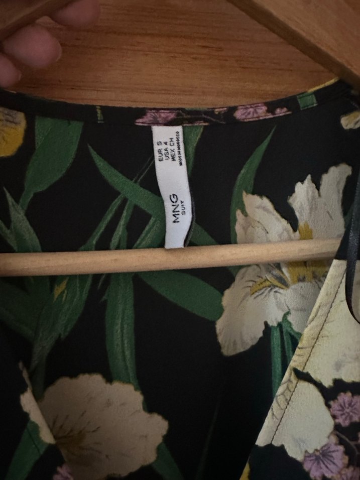 Mango Suit Çiçek Desenli Bohem Mini Elbise - Görsel 3