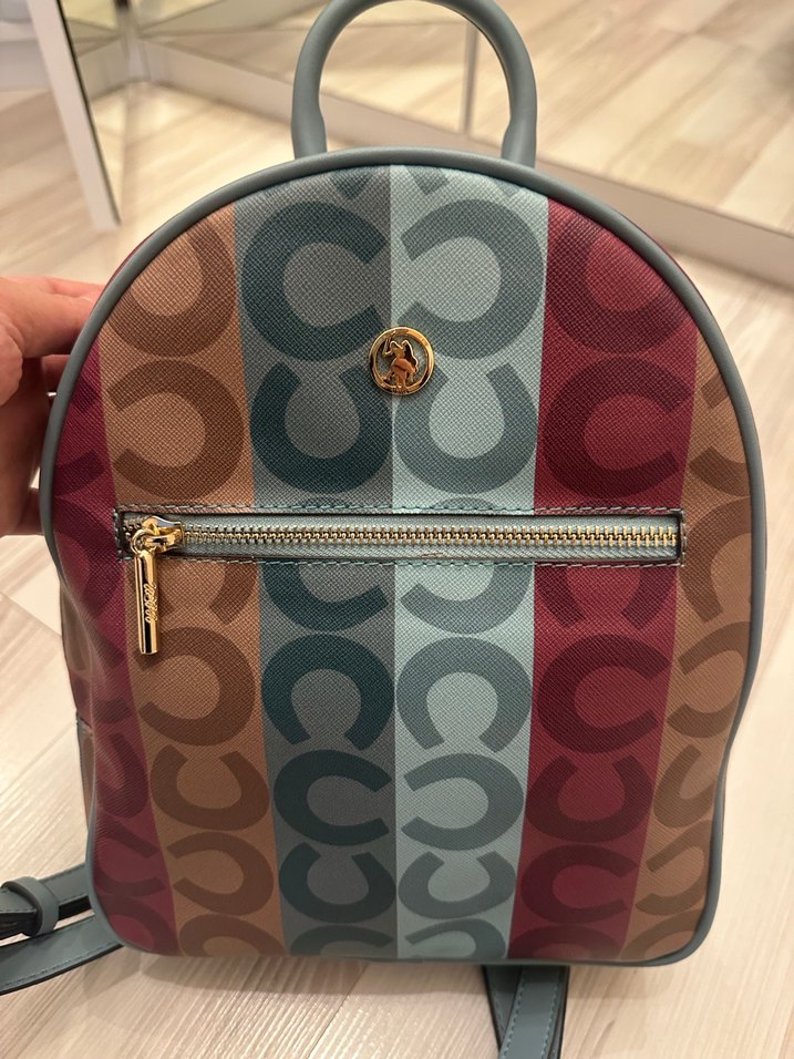 U.S Polo Renkli Baskılı Kadın Sırt Çantası - Görsel 2