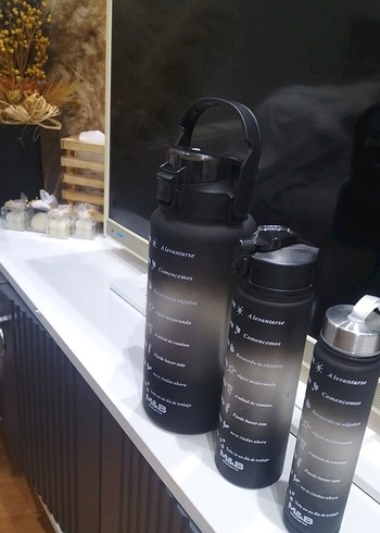 Siyah Çocuk Termos Şişeleri Seti - Görsel 2