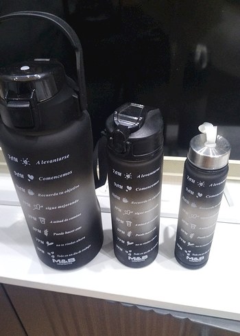 Siyah Çocuk Termos Şişeleri Seti - Görsel 3