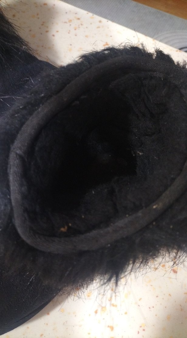 Kürklü Siyah Süet Kadın Dolgu Topuk Bot - Görsel 3