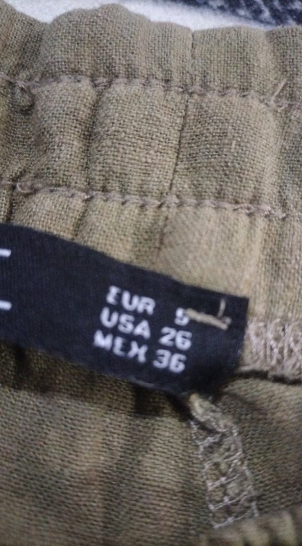 Kadın Salaş Keten Pantolon Pilili Midi Boy - Görsel 4