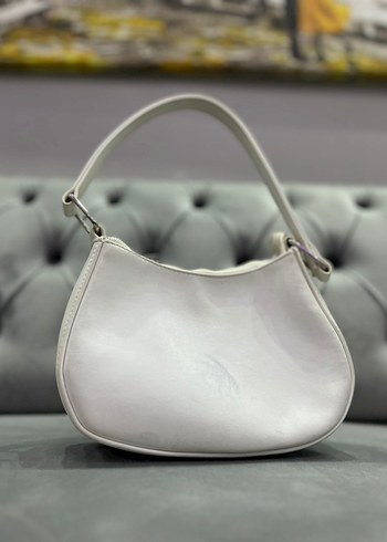 Minimalist Beyaz Deri Kadın Çanta - Görsel 5