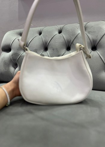 Minimalist Beyaz Deri Kadın Çanta - Görsel 3