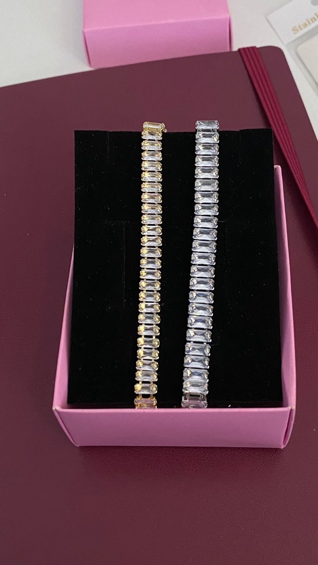 Çelik Zirkon bileklikler - Görsel 2