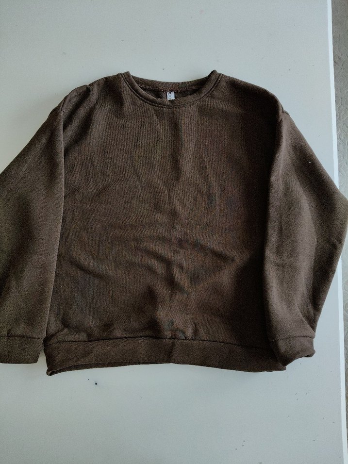 Kahverengi Kadın Sweatshirt - Görsel 2