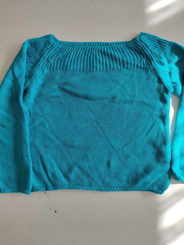 Turkuaz Triko Kadın Kazak - Görsel 2