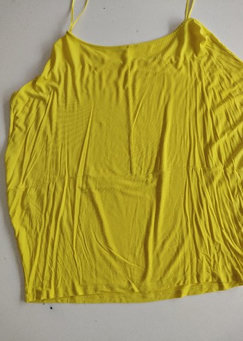 ZaraSarı Kolsuz Salaş Kadın Bluz - Görsel 2