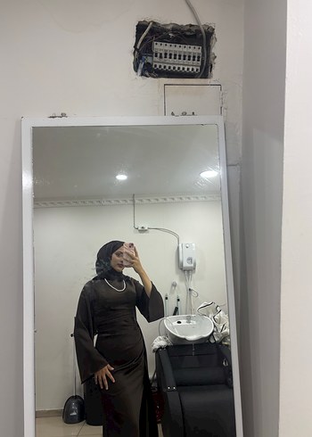 Uzun Kollu Siyah Gotik Kadın Elbisesi