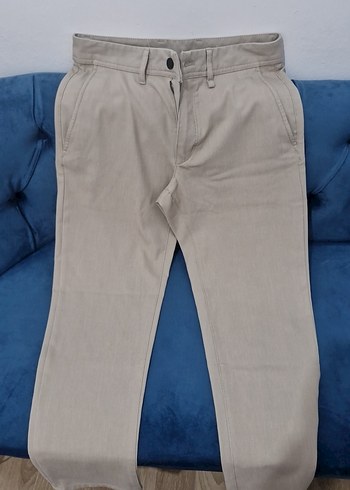 Bej Erkek Pamuk Kumaş Pantolon - Görsel 2