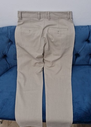 Bej Erkek Pamuk Kumaş Pantolon - Görsel 5