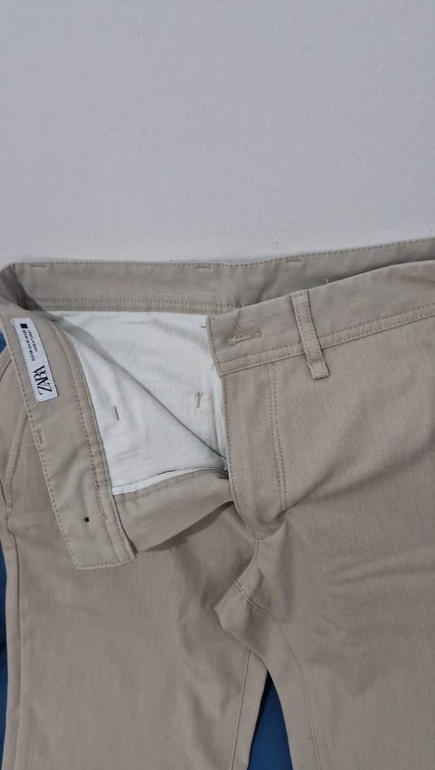 Bej Erkek Pamuk Kumaş Pantolon - Görsel 4