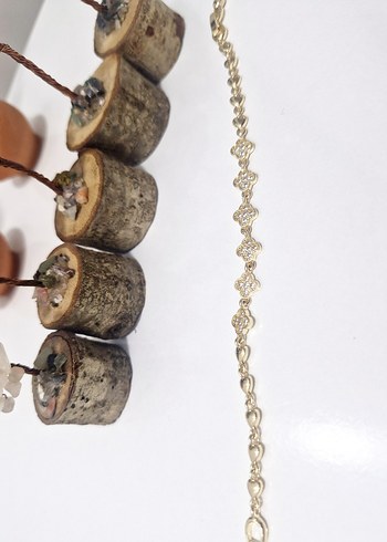 Zincir Detaylı Bohem Kadın Bileklik Altın Renk - Görsel 2