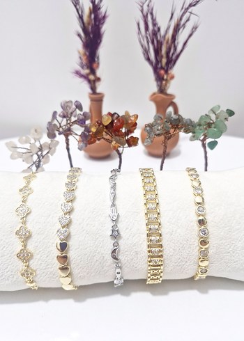 Bohem Zincir Detaylı Gri Kadın Bileklik - Görsel 3